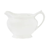 Quinn Embossed White Creamer