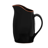 Calisto Terracotta Black Glazed Pitcher