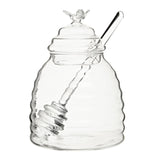 Freska Glass Honey Jar With Dipper