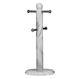 Salerno White Marble 4 Cup Mug Tree