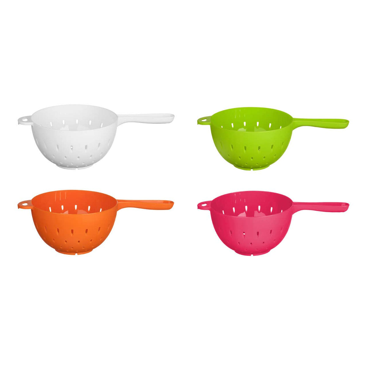 Elon Small Orange Colander with Handle