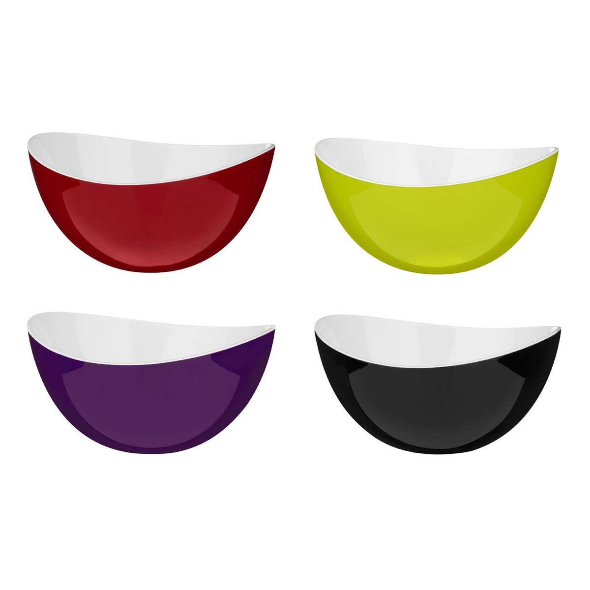 Kitchen Colour Small Bowl - Purple and White