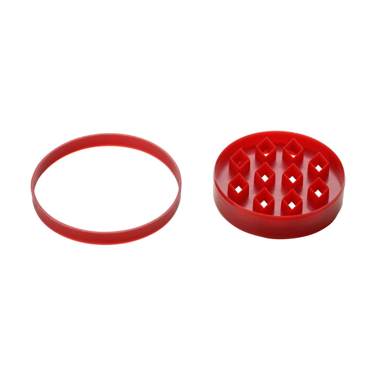 Hallie Red Silicone 4 Mould Pie Maker Set