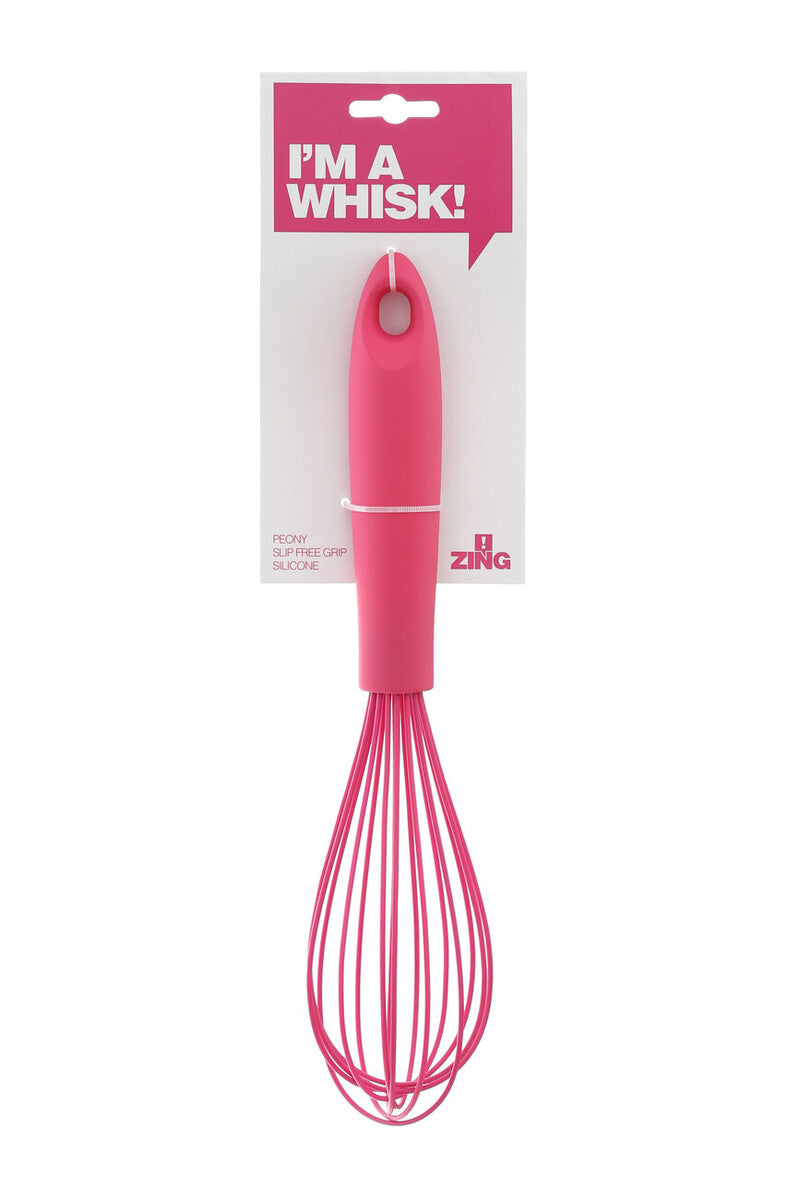 Zing Peony Pink Silicone Whisk