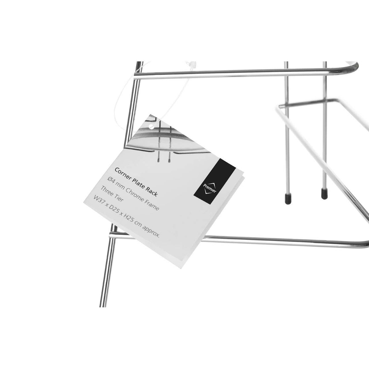 Jasper Chrome Corner Plate Rack