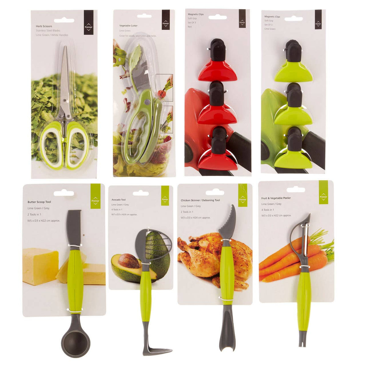 Tyri Lime Green and White Herb Scissors