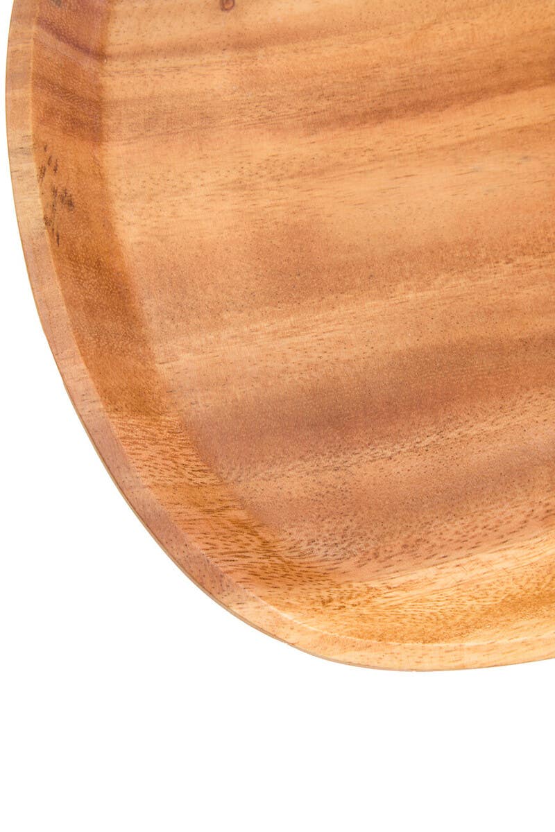 Kora Acacia Large Curved Triangular Serving Dish