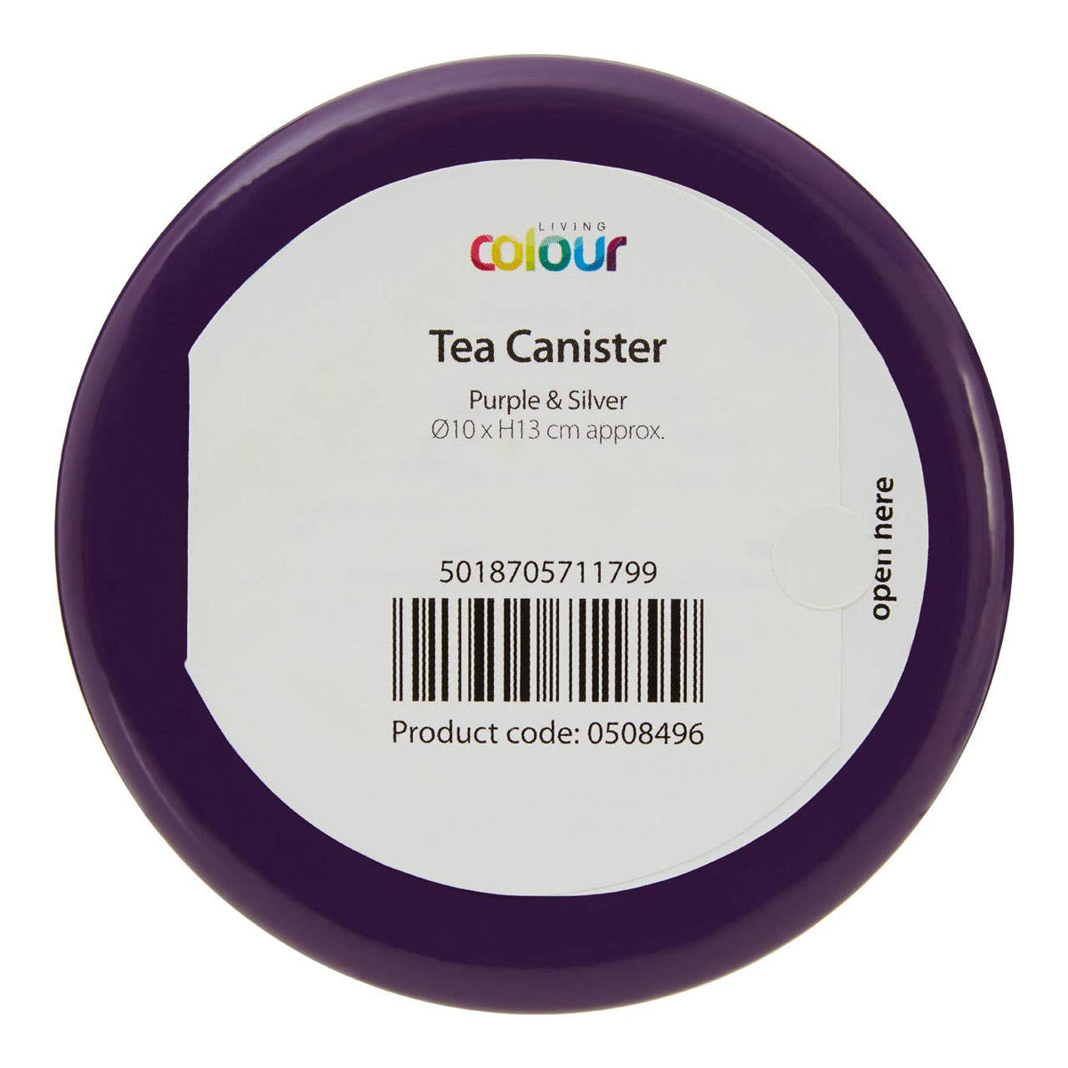Liberty Purple Enamel Tea Canister