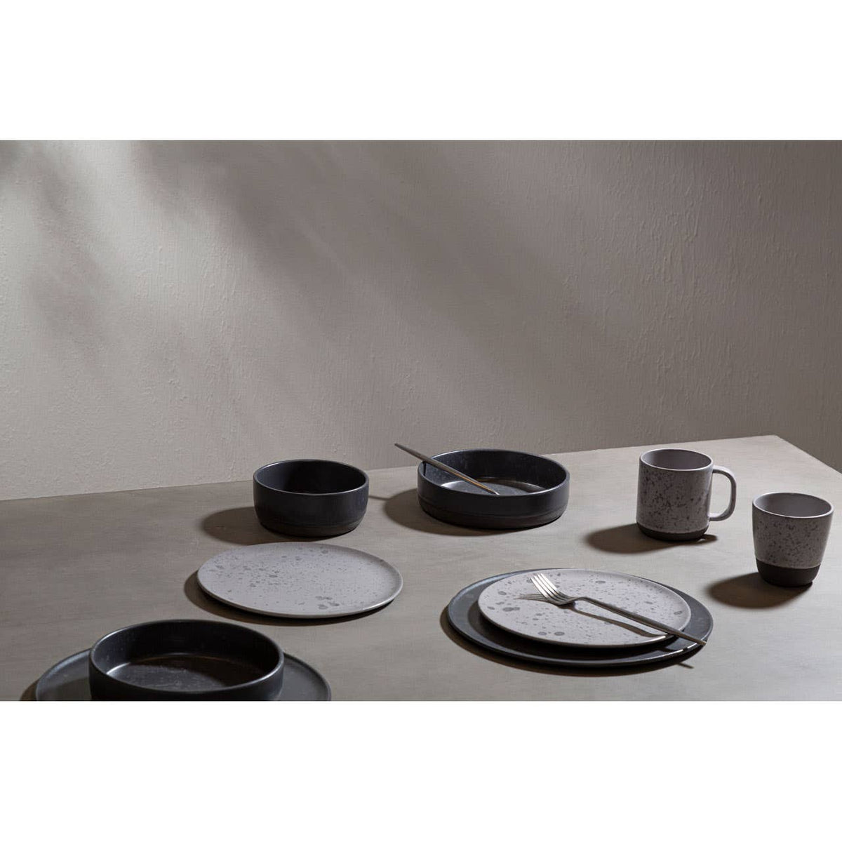 Hygge Grey Speckled Dinner Plate