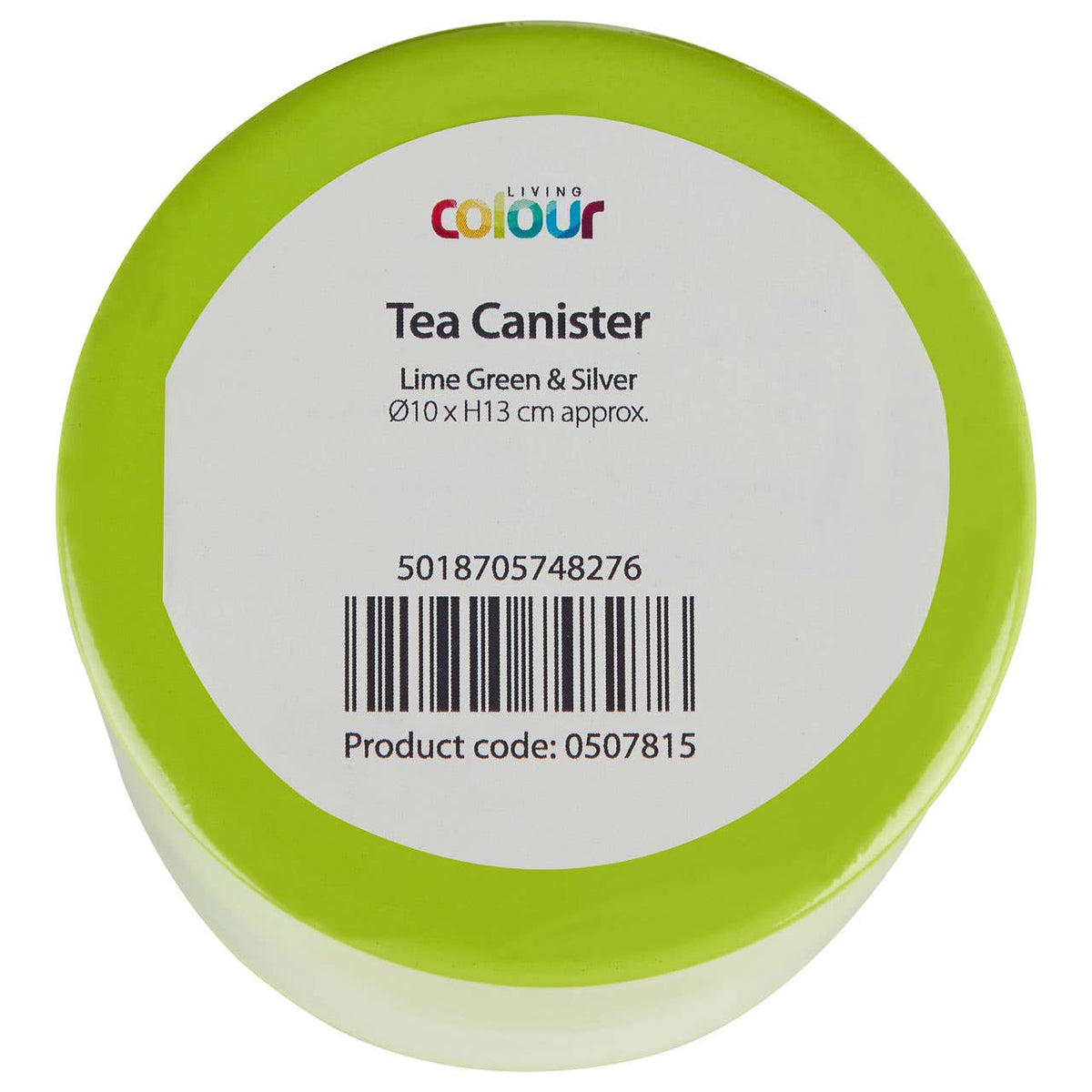 Liberty Lime Green Enamel Tea Canister