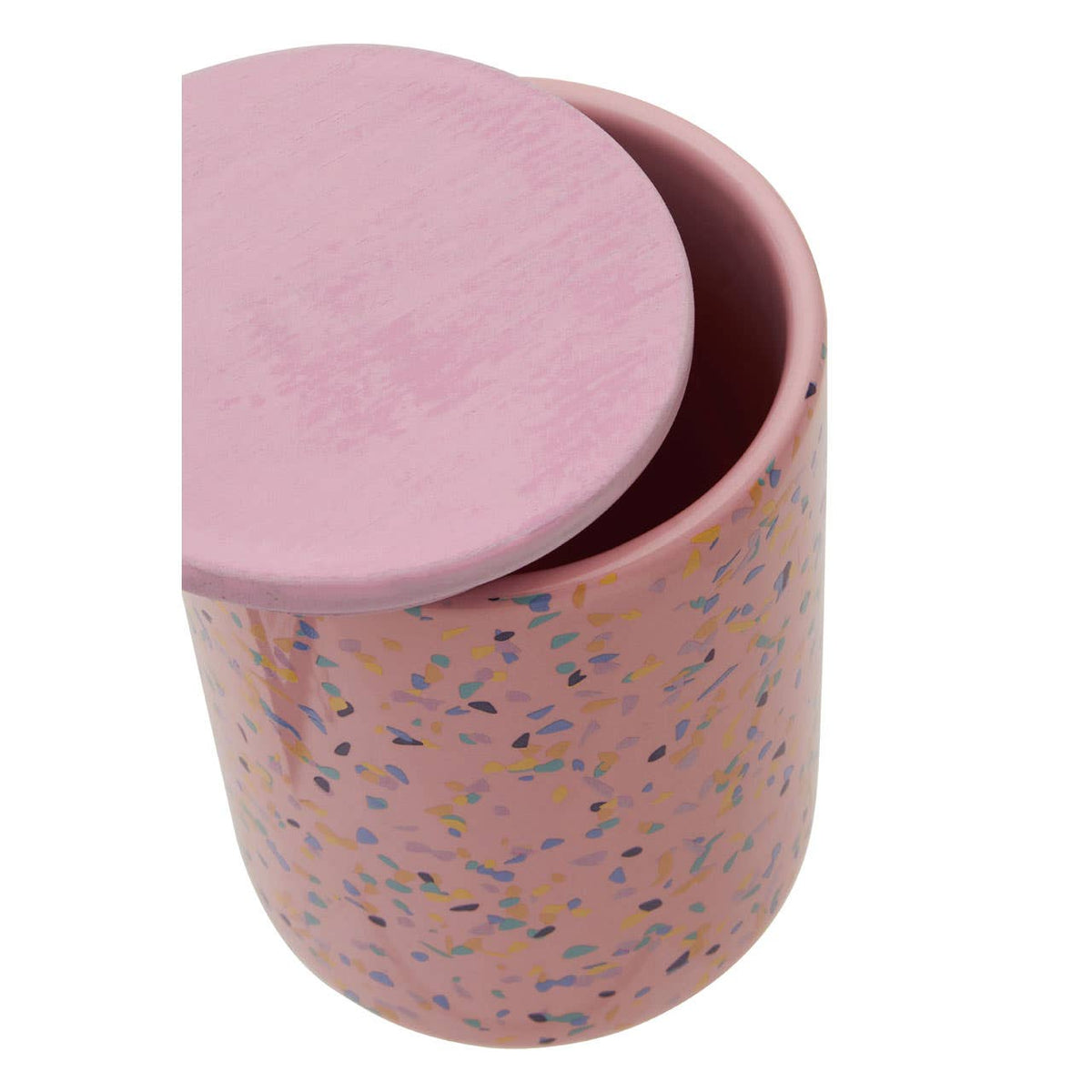 Yuki Large Pink Terrazzo Storage Canister