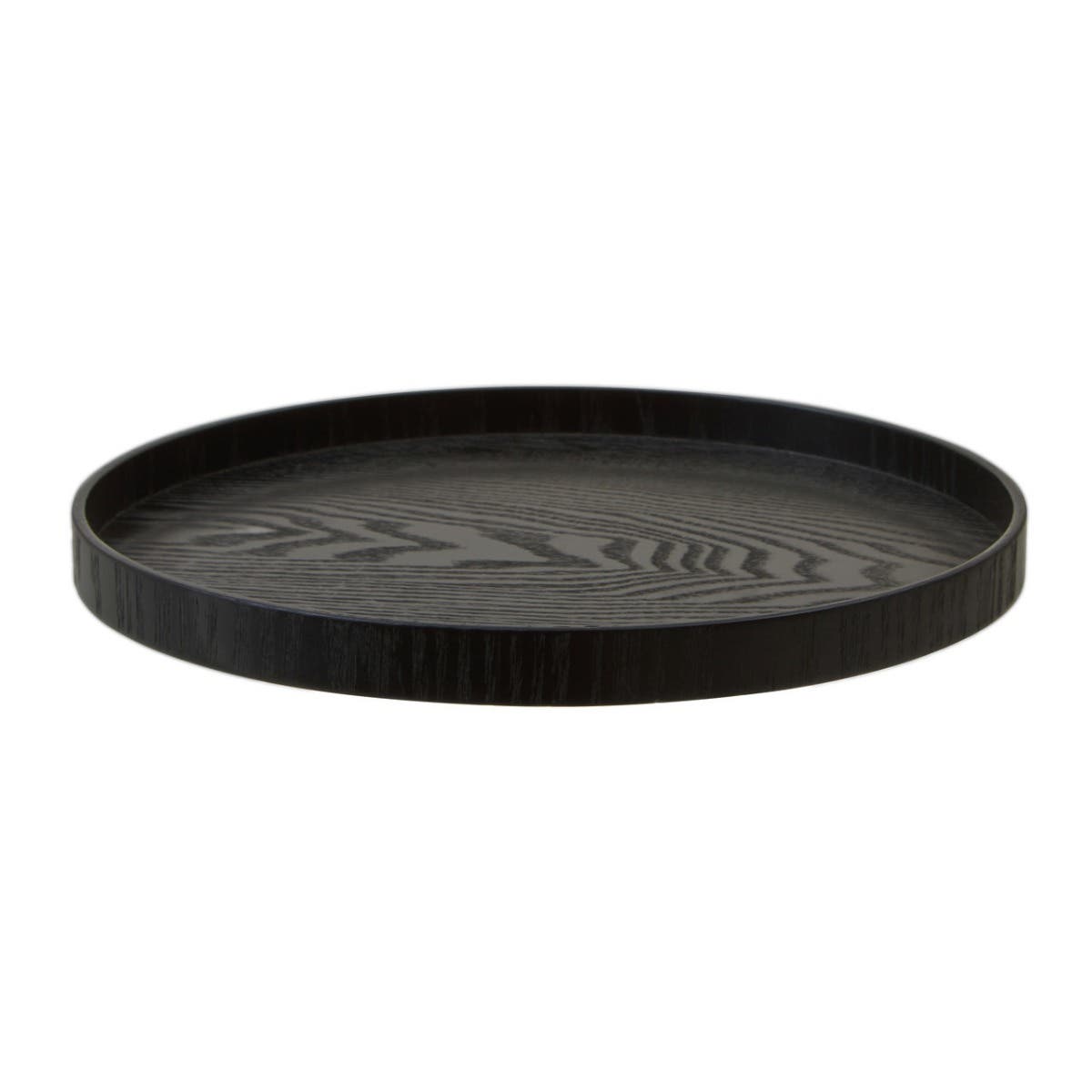 Bessan Medium Black Fir Wood Tray