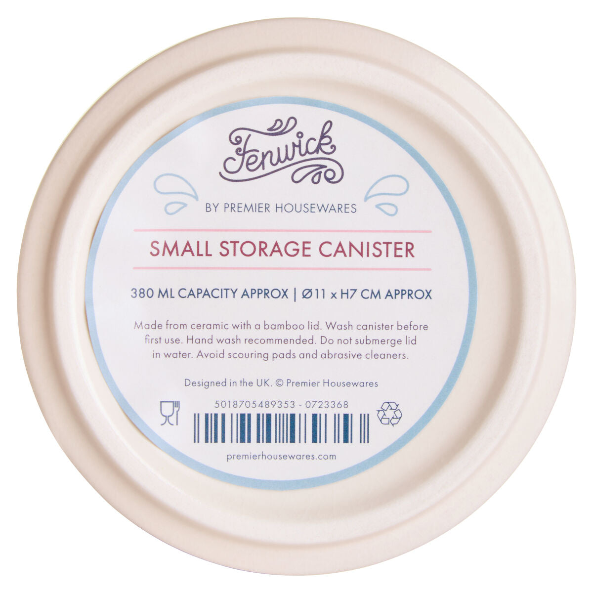Fenwick Cream Small Stoneware Canister