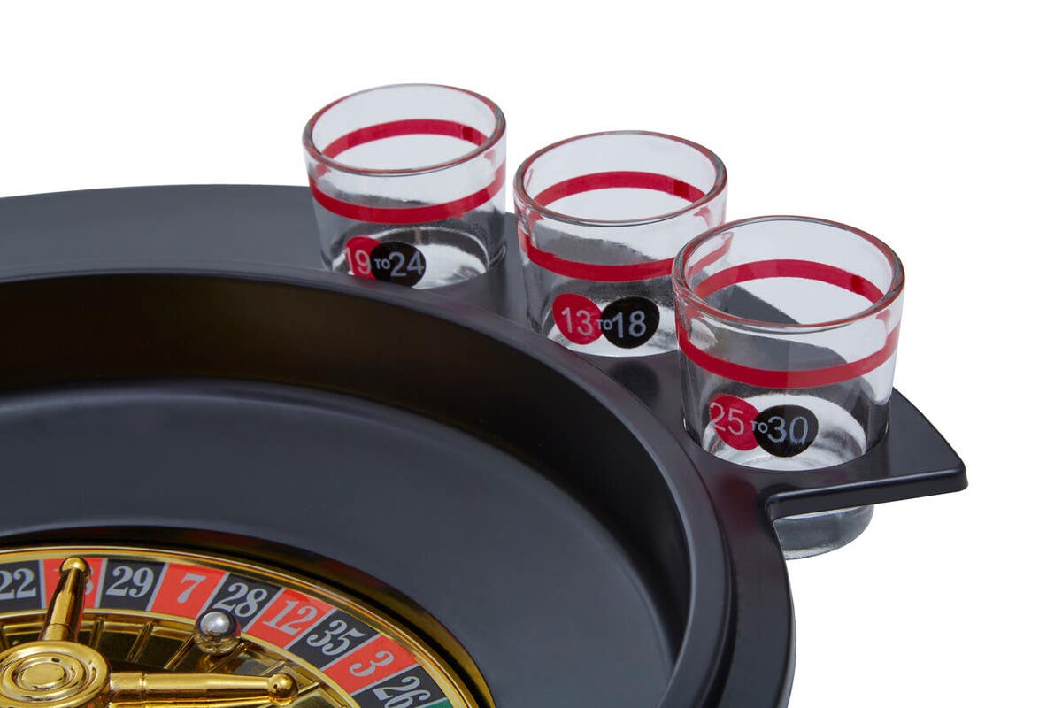 Roulette 6 Glass Lucky Shot Drinking Game