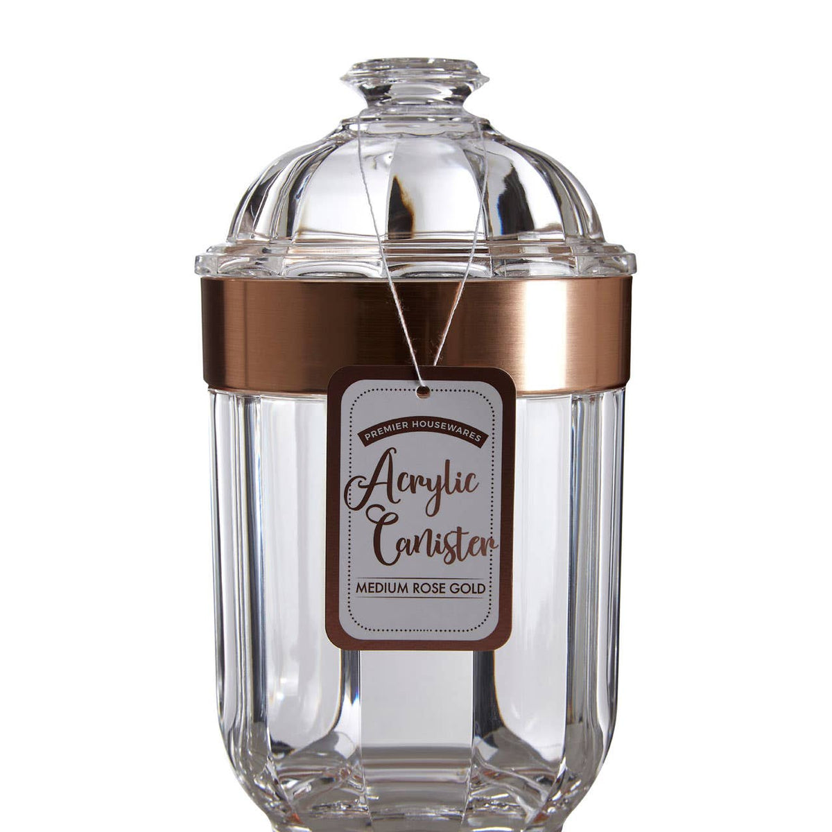 Guan Medium Rose Gold Acrylic Storage Jar