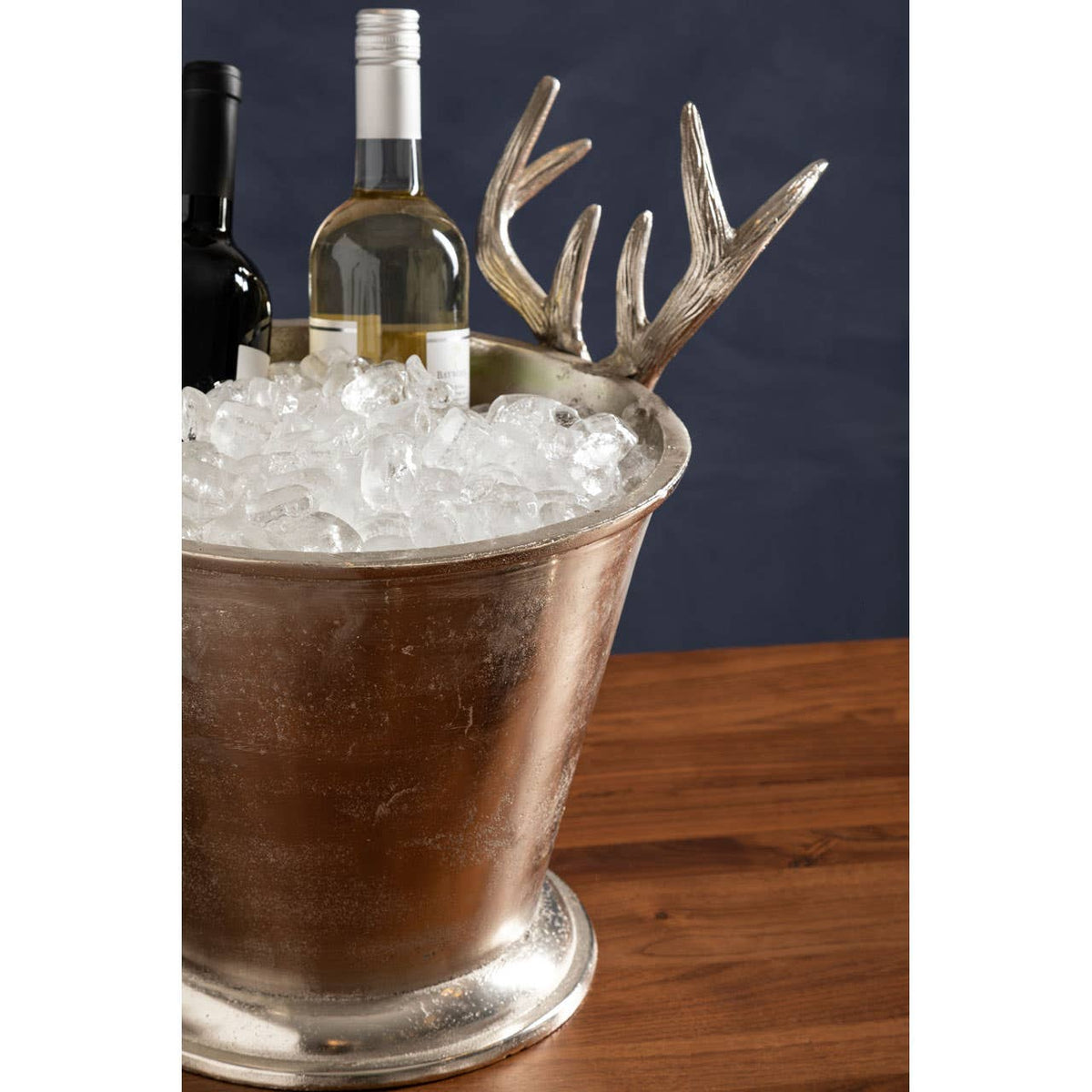 Antler Nickel Finish Wine Cooler