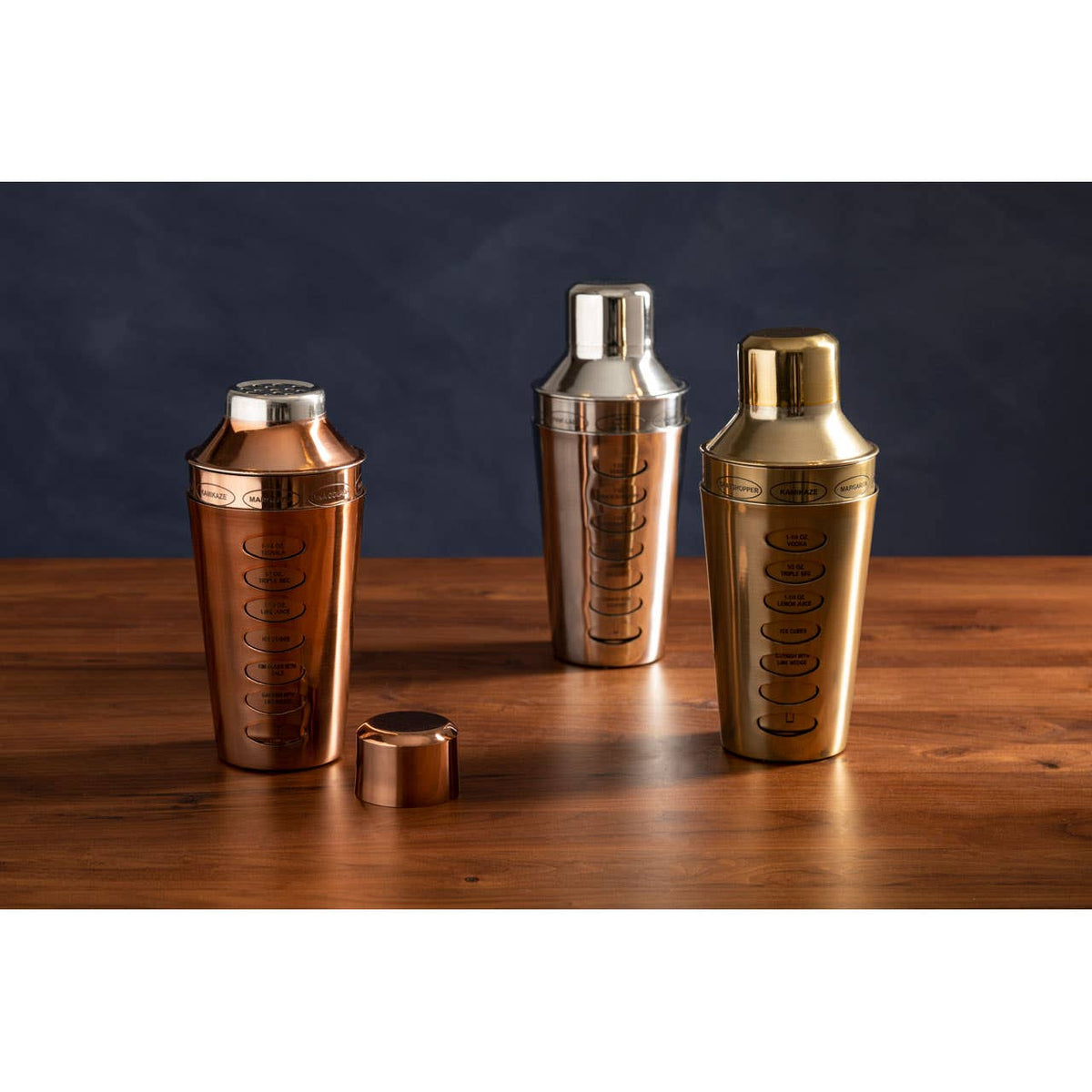Recipe Brushed Brass Cocktail Shaker