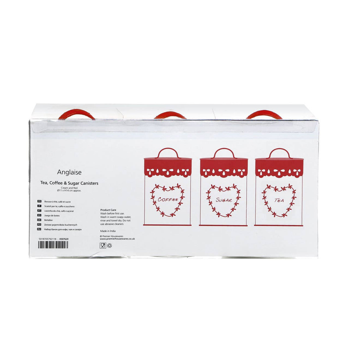 Anglaise Tea Coffee and Sugar Canister Set