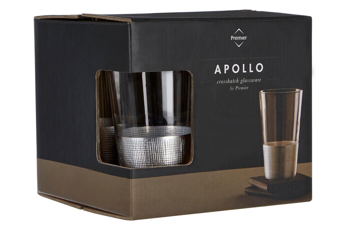Set Of Four Apollo High Ball Glasses