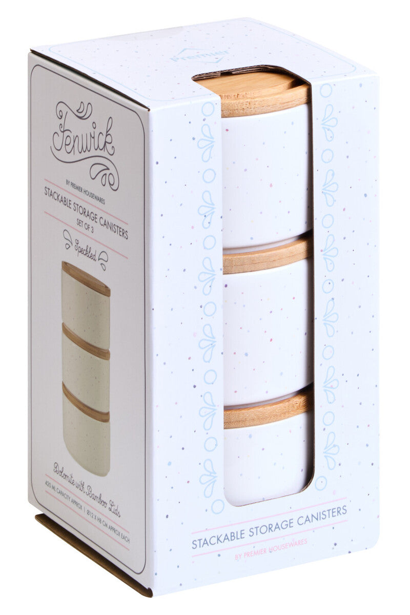 Fenwick Set of 3 Stackable Canisters