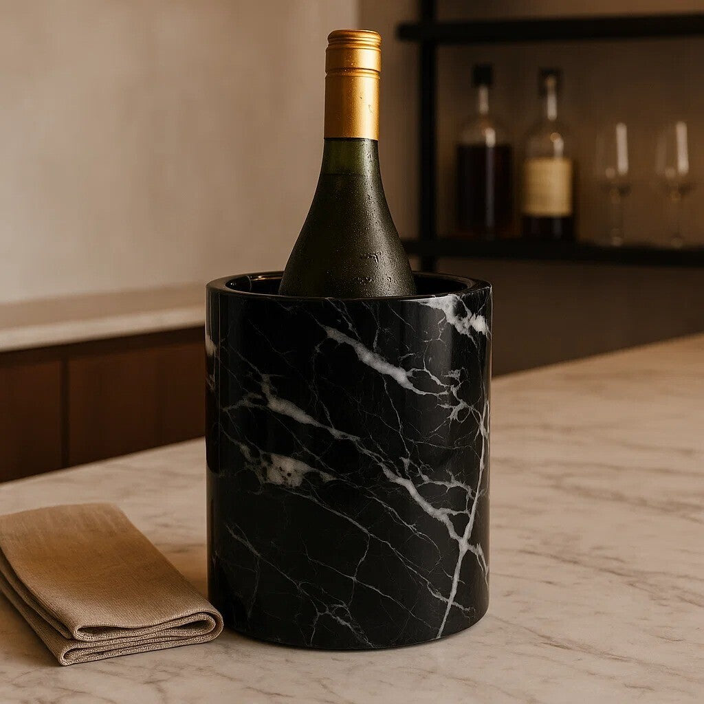 Salmo Black Marble Wine Cooler