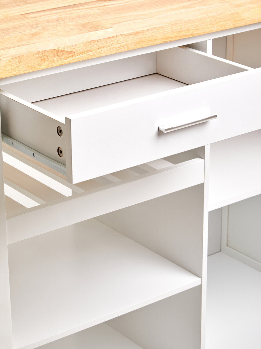 Frankfurt White Kitchen Trolley