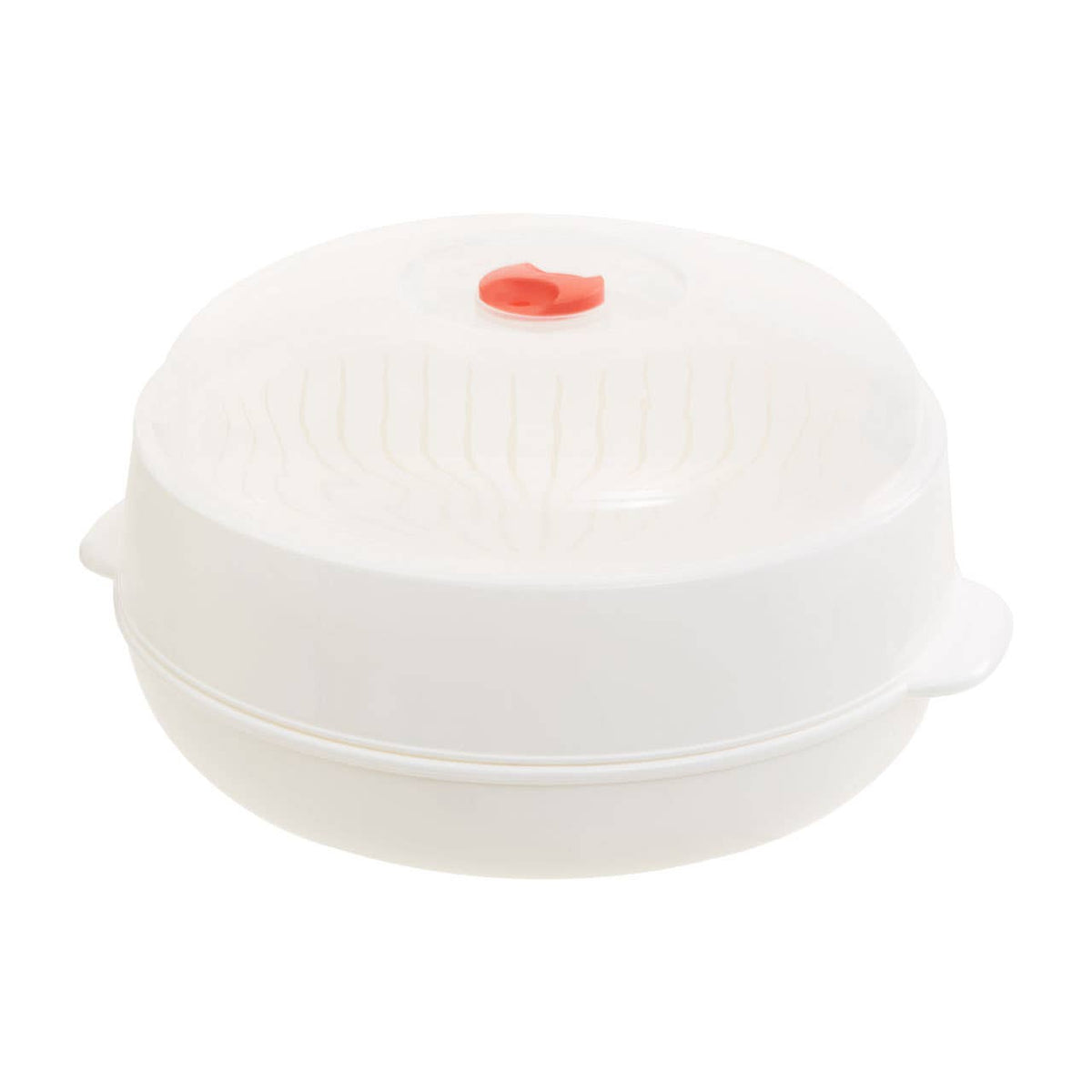 Ikoma White And Clear Microwave Steamer
