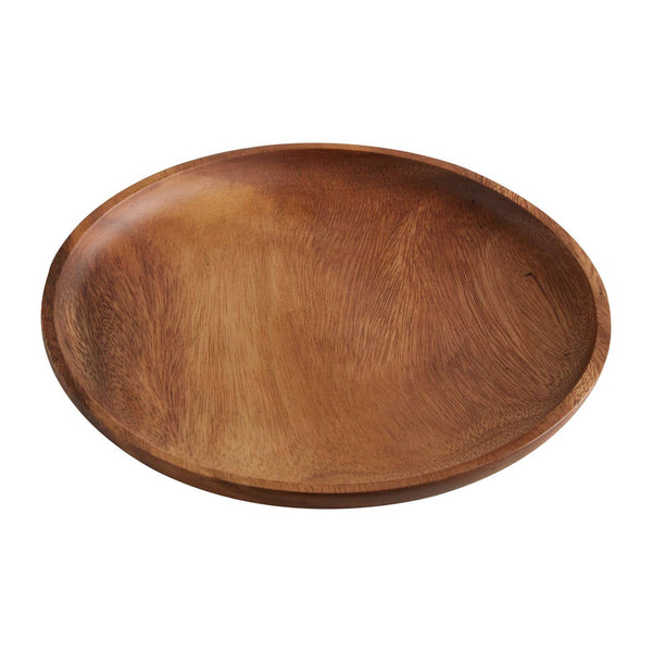 Kora Small Round Acacia Wood Plate