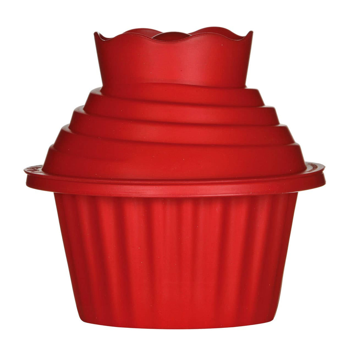 Hallie Giant Cupcake Silicone Mould Set - Red