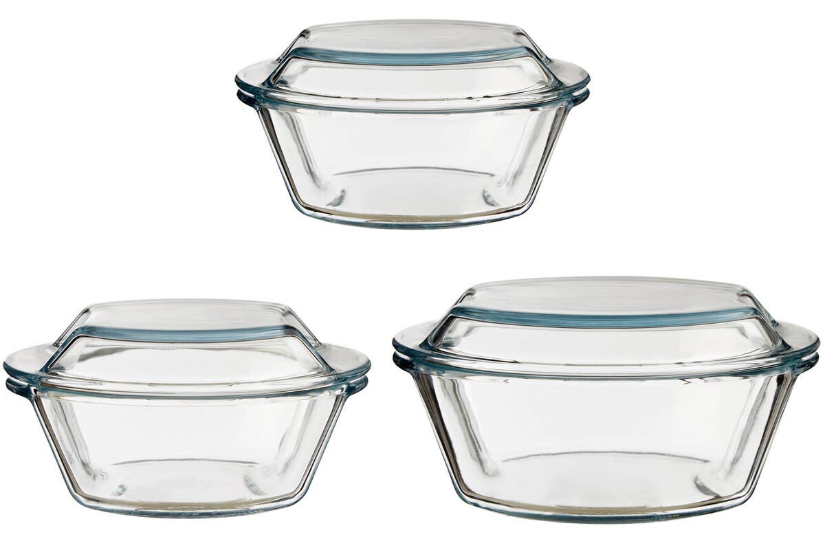 Set Of Three Casserole Dishes