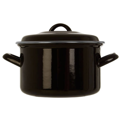 Porter Black Enamel 18cm Casserole Dish