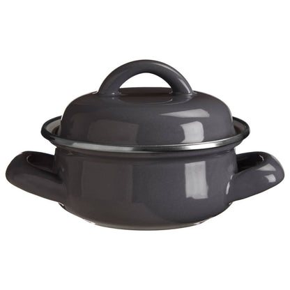Porter Enamel Mini Casserole Dish - Grey