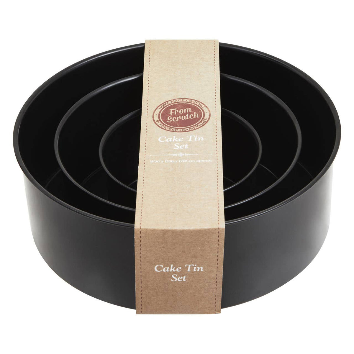 From Scratch Set Of Three Round Cake Tins