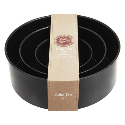 From Scratch Set Of Three Round Cake Tins
