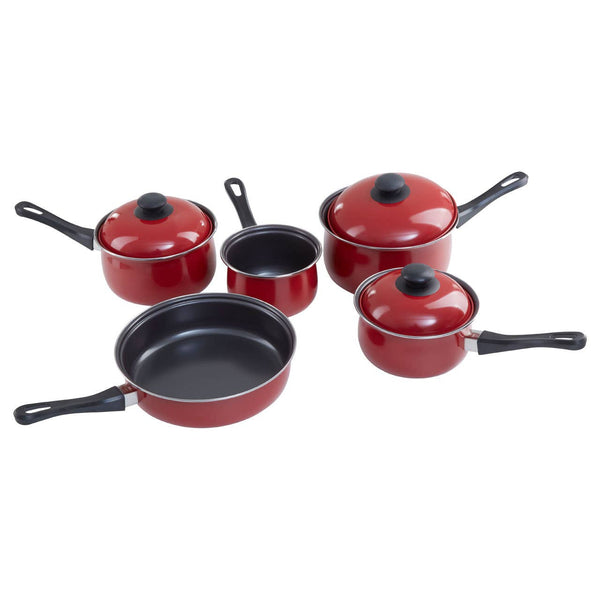 Viggo Red Non Stick 5 Piece Cookware Set