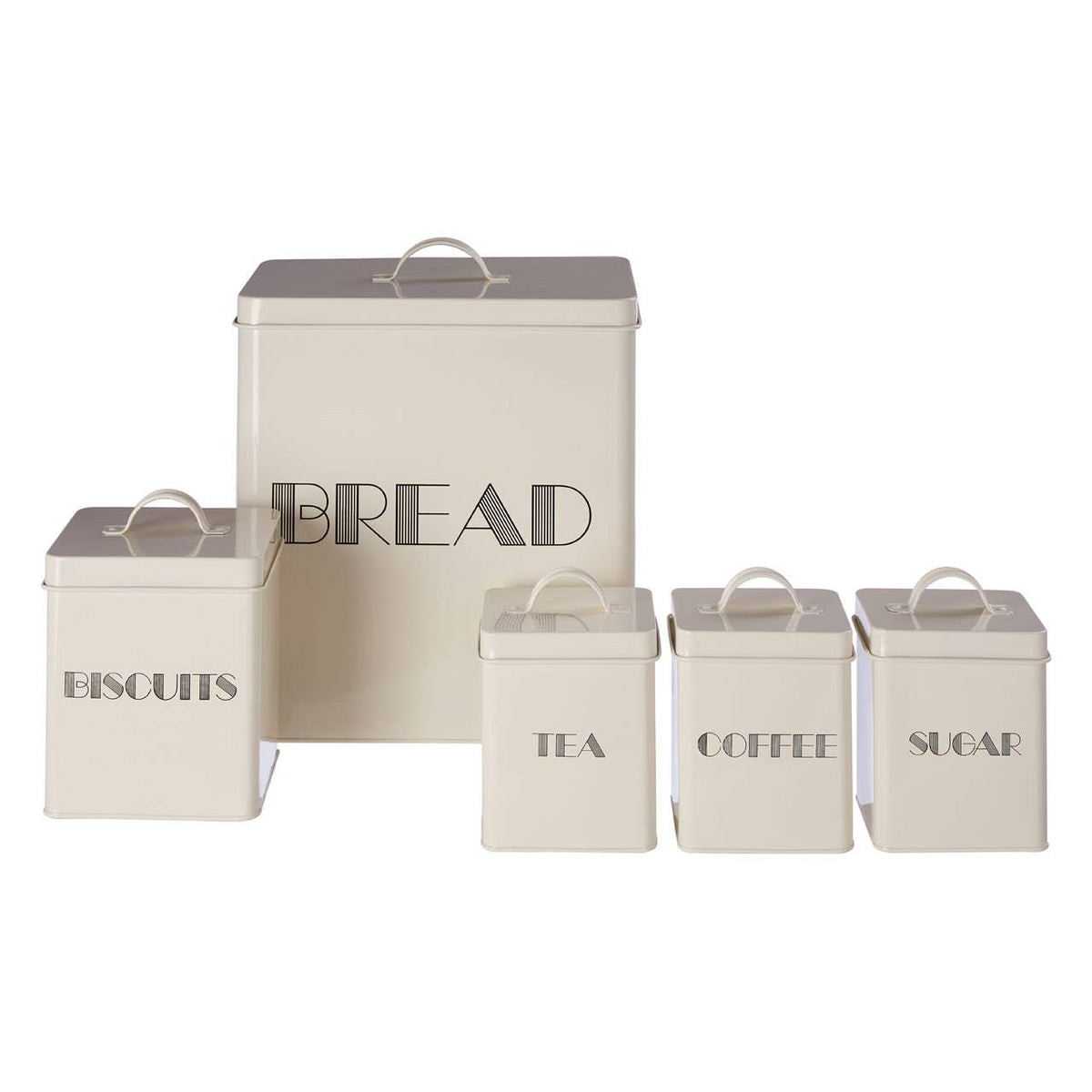 Easton 5 Piece Kitchen Storage Set - Cream, W29 x H33cm