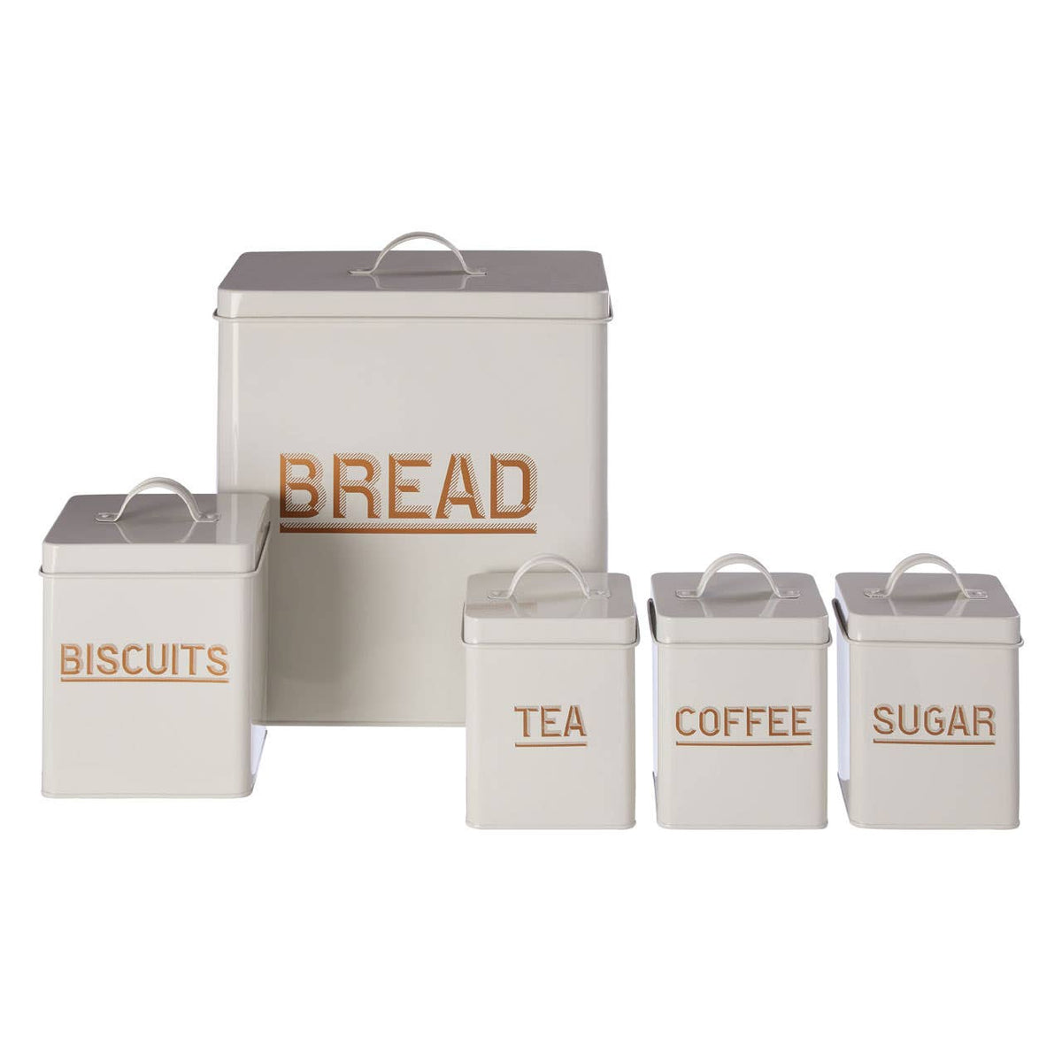 Easton 5 Piece Kitchen Storage Set - Grey, W29 x H33cm