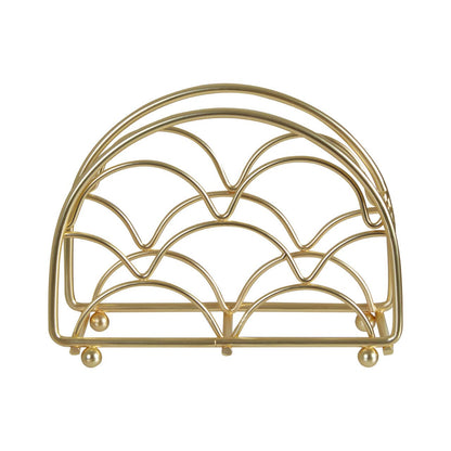 Vertex Deco Matte Gold Napkin Holder
