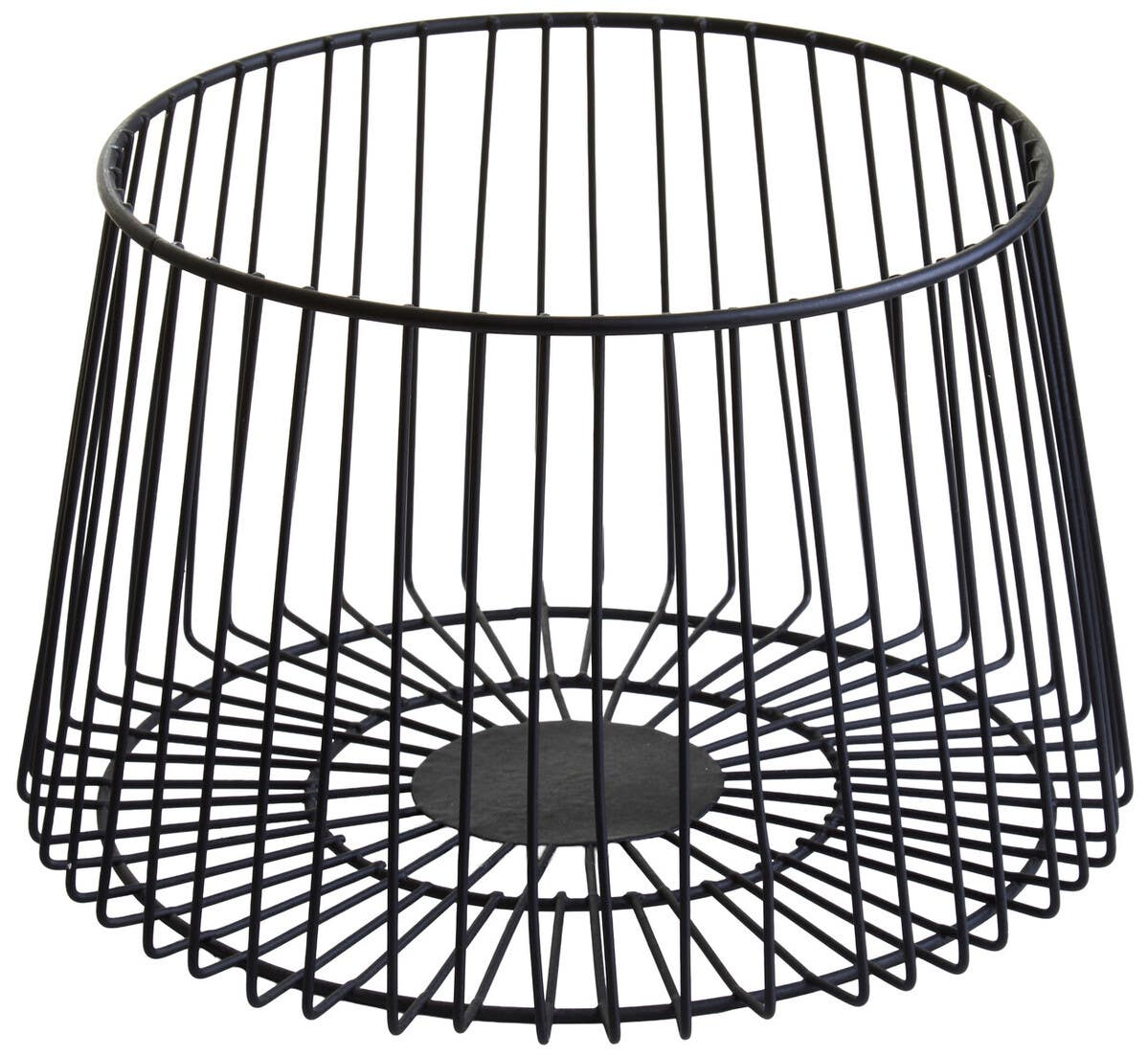 Vertex Deco Matt Black Small Fruit Basket