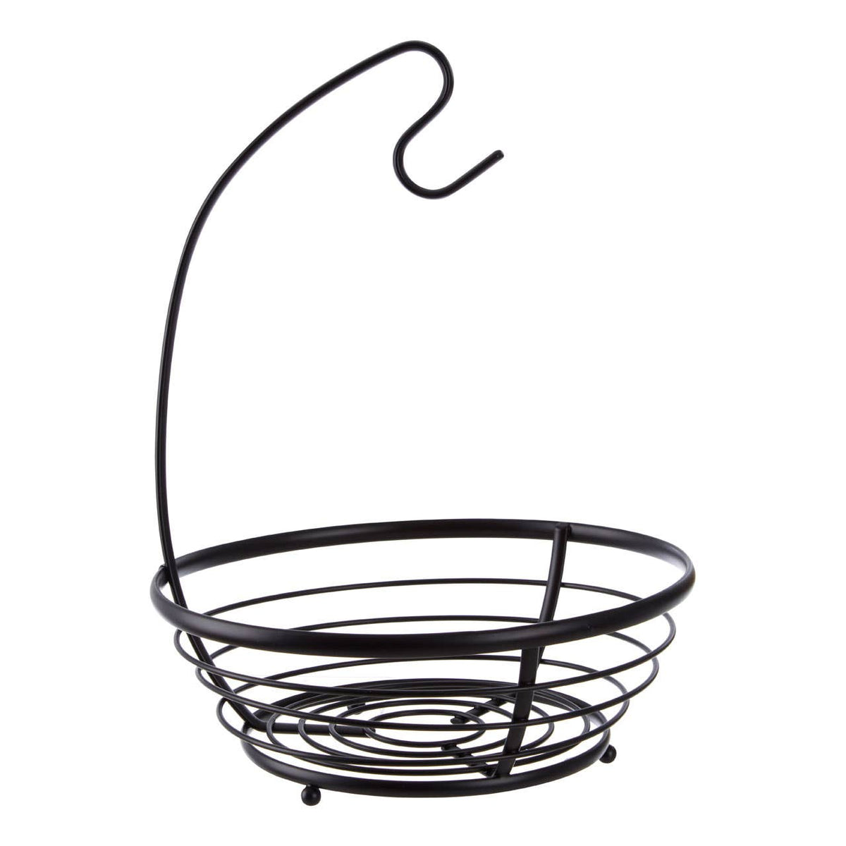 Emery Matt Black Fruit Basket with Banana Hanger
