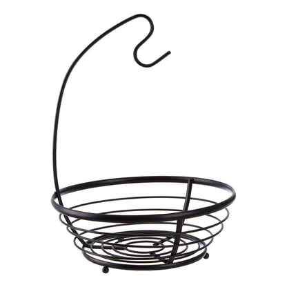 Emery Matt Black Fruit Basket with Banana Hanger