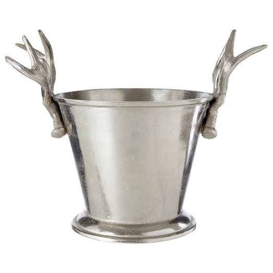 Antler Nickel Finish Wine Cooler