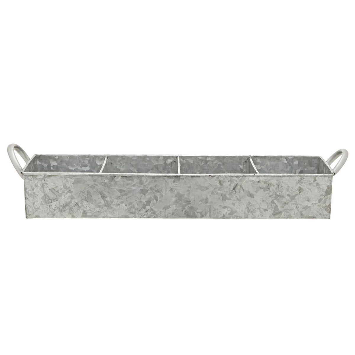 Drummond 4 Compartment Galvanised Steel Rectangular Tray