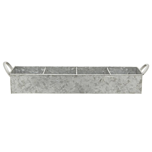 Drummond 4 Compartment Galvanised Steel Rectangular Tray