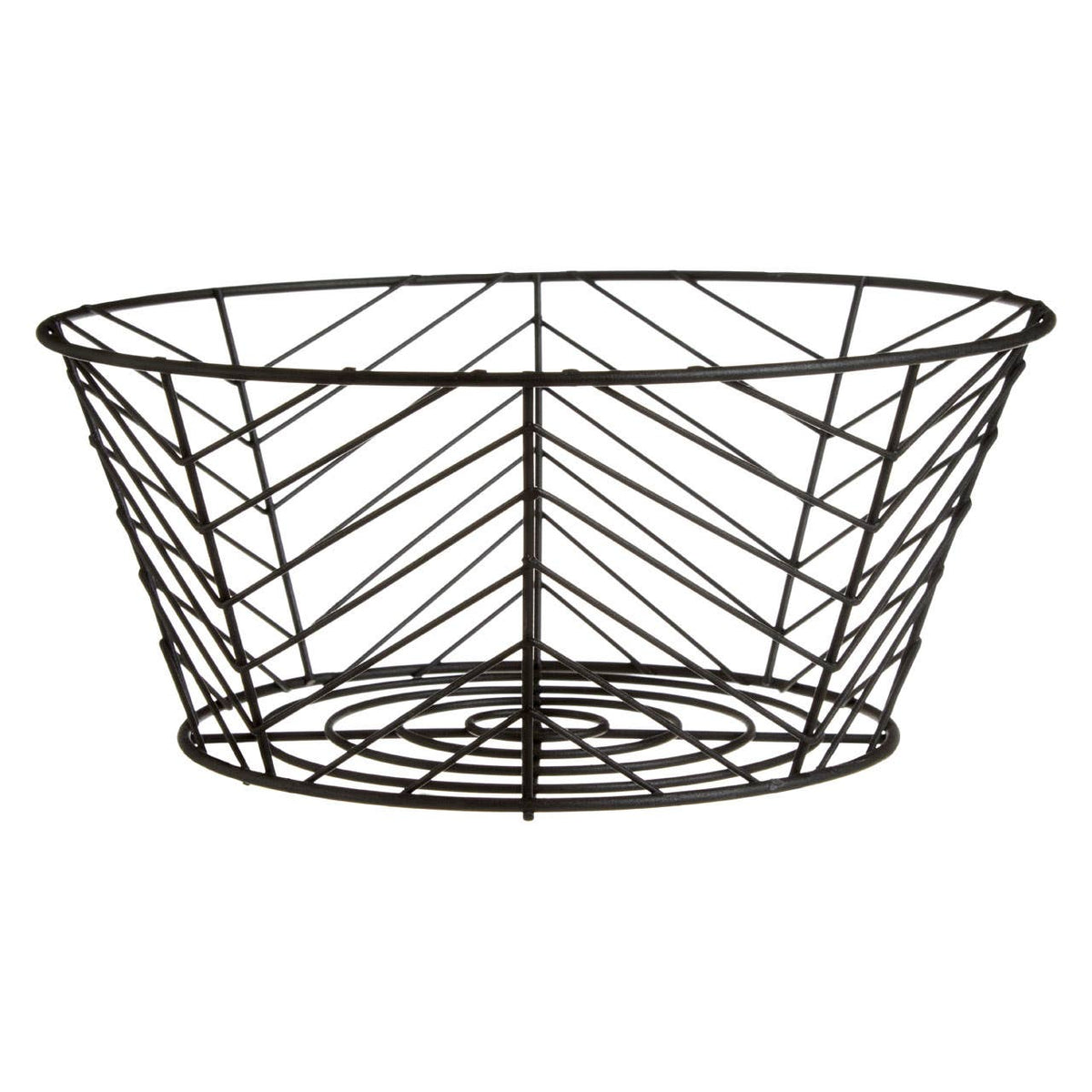 Vertex Black Powder Coated Fruit Basket