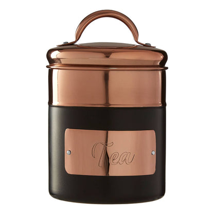 Prescott Charcoal And Copper Tea Canister
