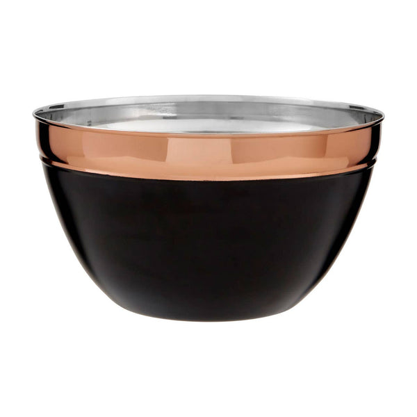 Prescott Large Black and Copper Mixing Bowl