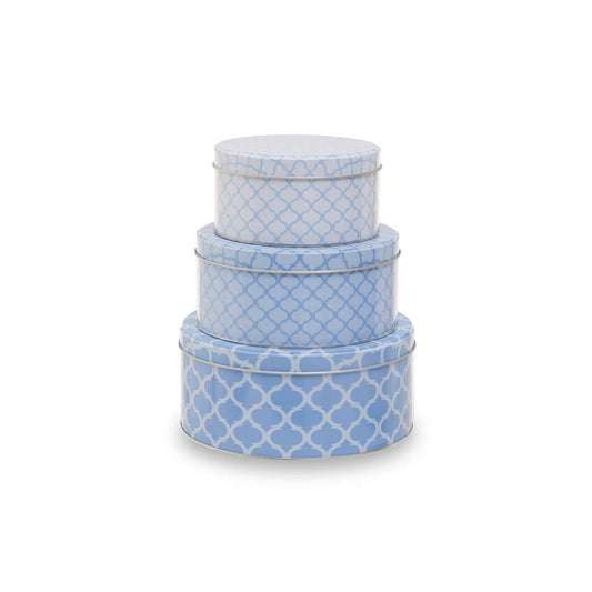 Set Of Three Kensington Storage Tins