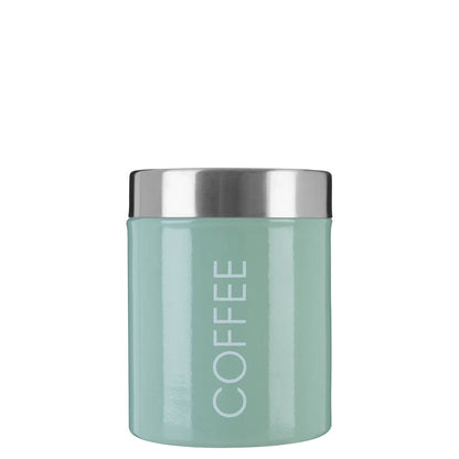 Liberty Sage Green Enamel Coffee Canister