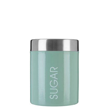 Liberty Sage Green Enamel Sugar Canister